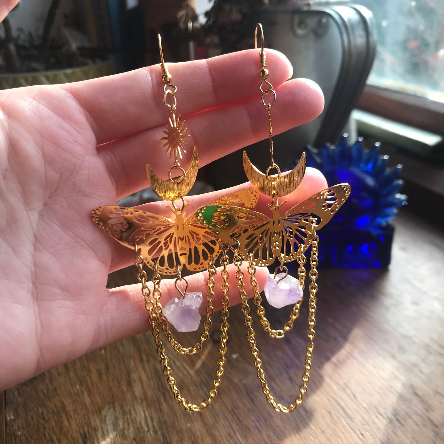 ‘Amethyst Wings’ Earrings