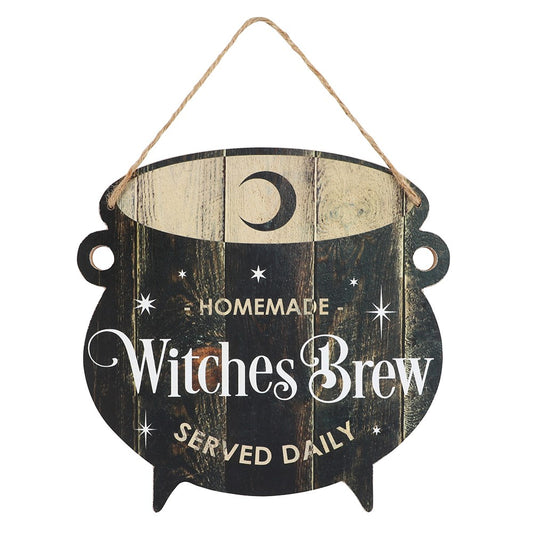 Witches' Brew Cauldron Sign