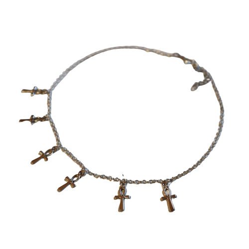 Ankh Chain Choker Necklace