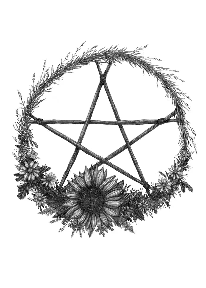 Summer Solstice Wreath Fine Art Print