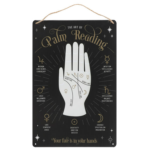 Palm Reading Tin Sign
