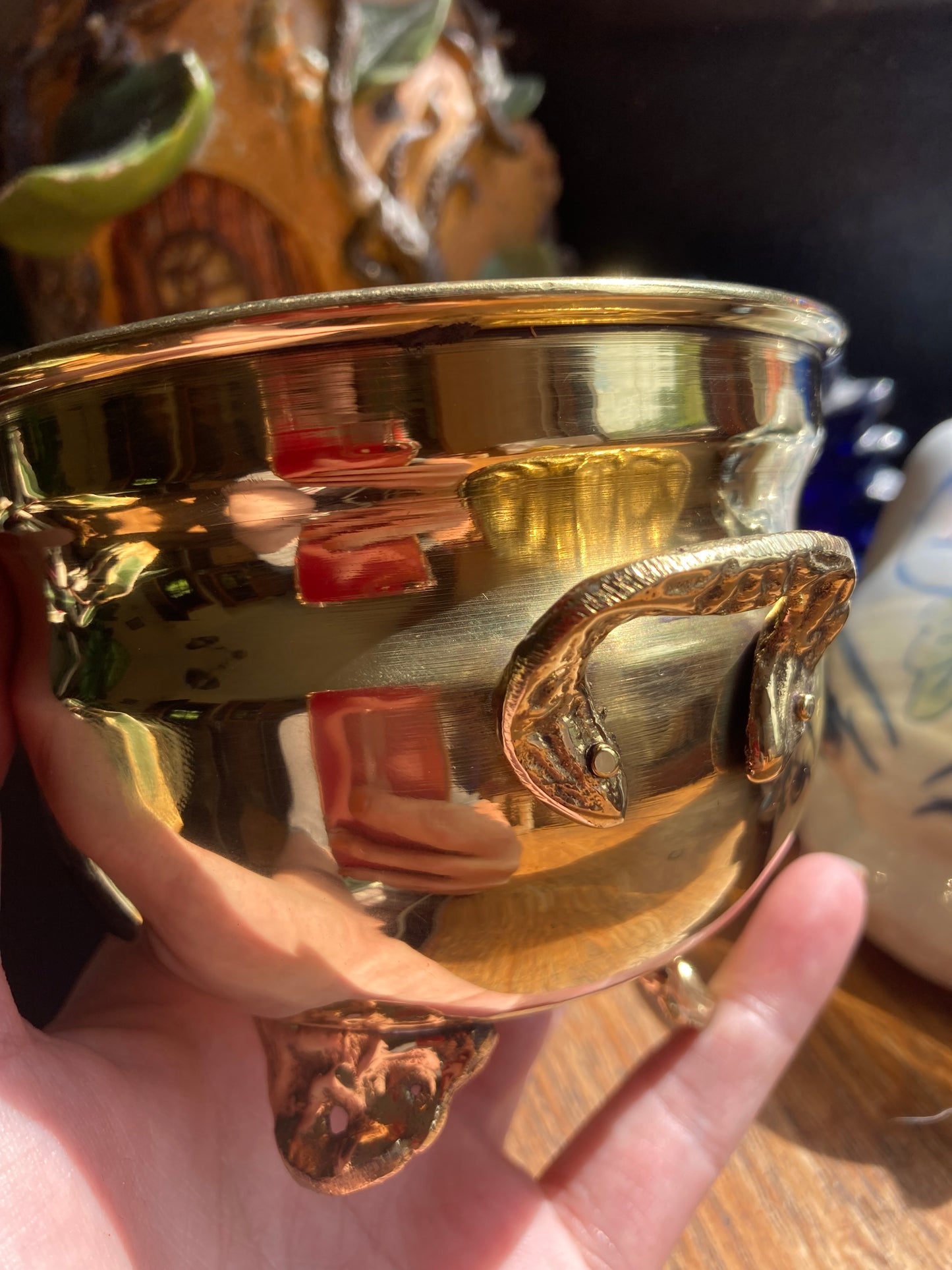 Small 90s Brass Cauldron