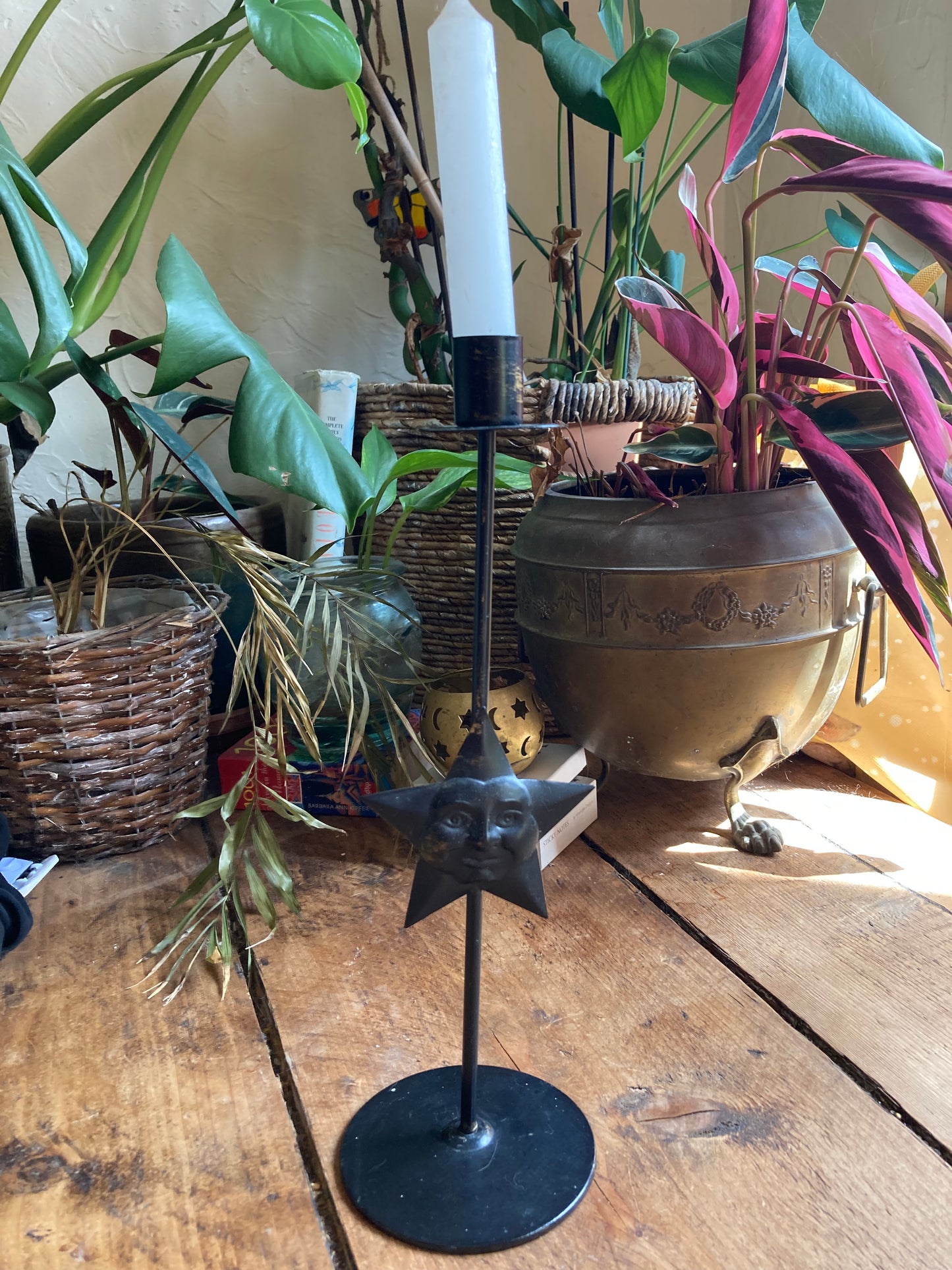 Vintage Metal Star Candle Holder