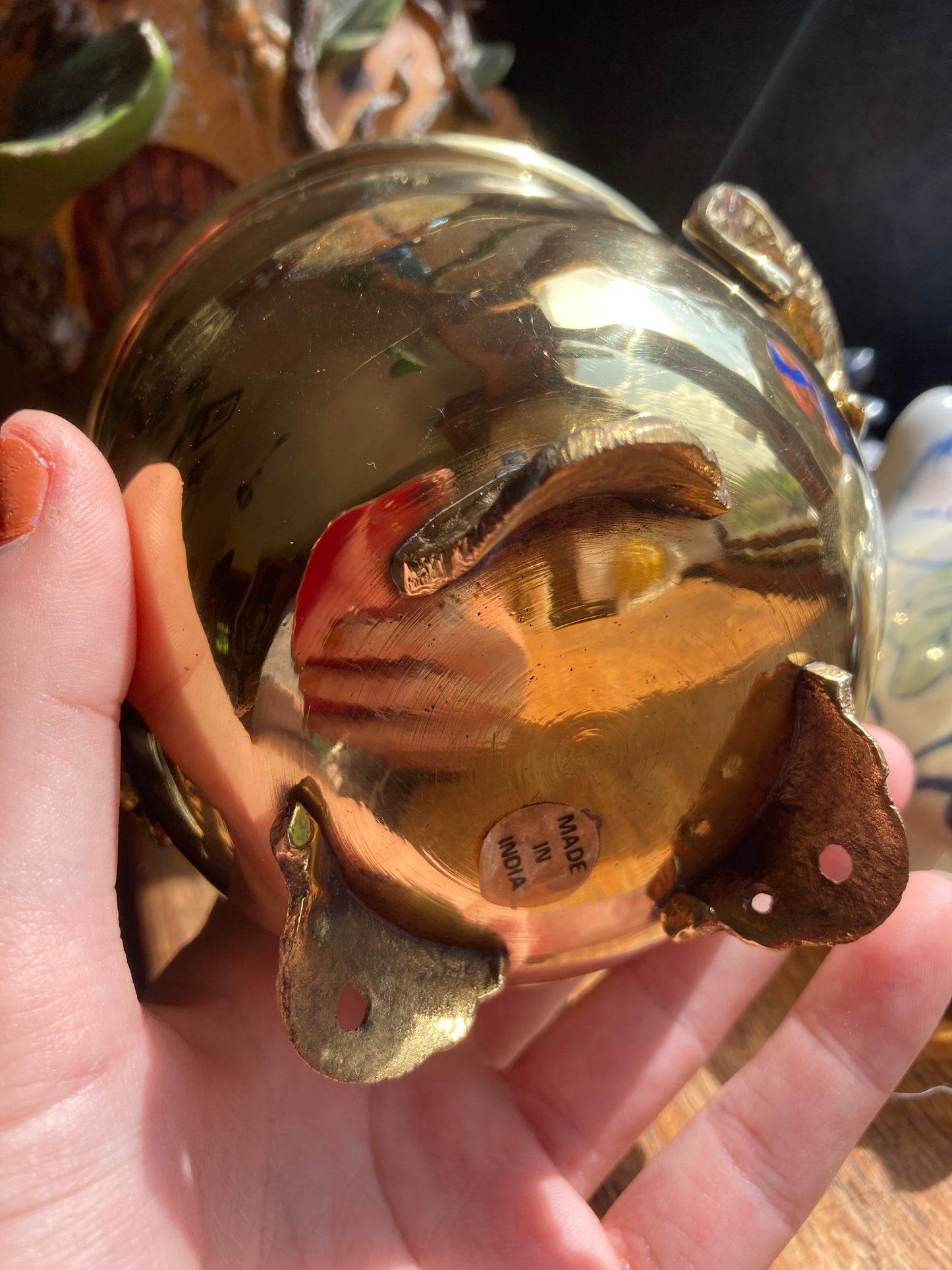Small 90s Brass Cauldron