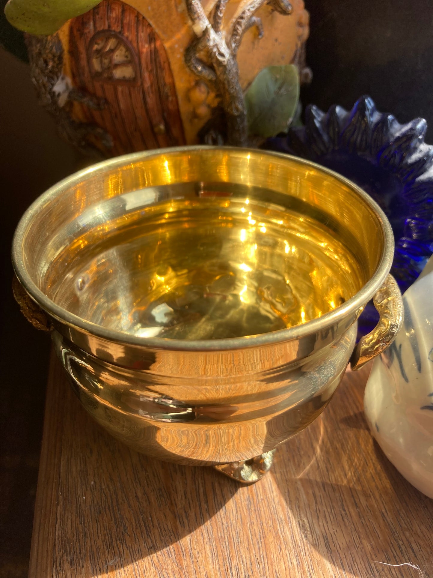 Small 90s Brass Cauldron