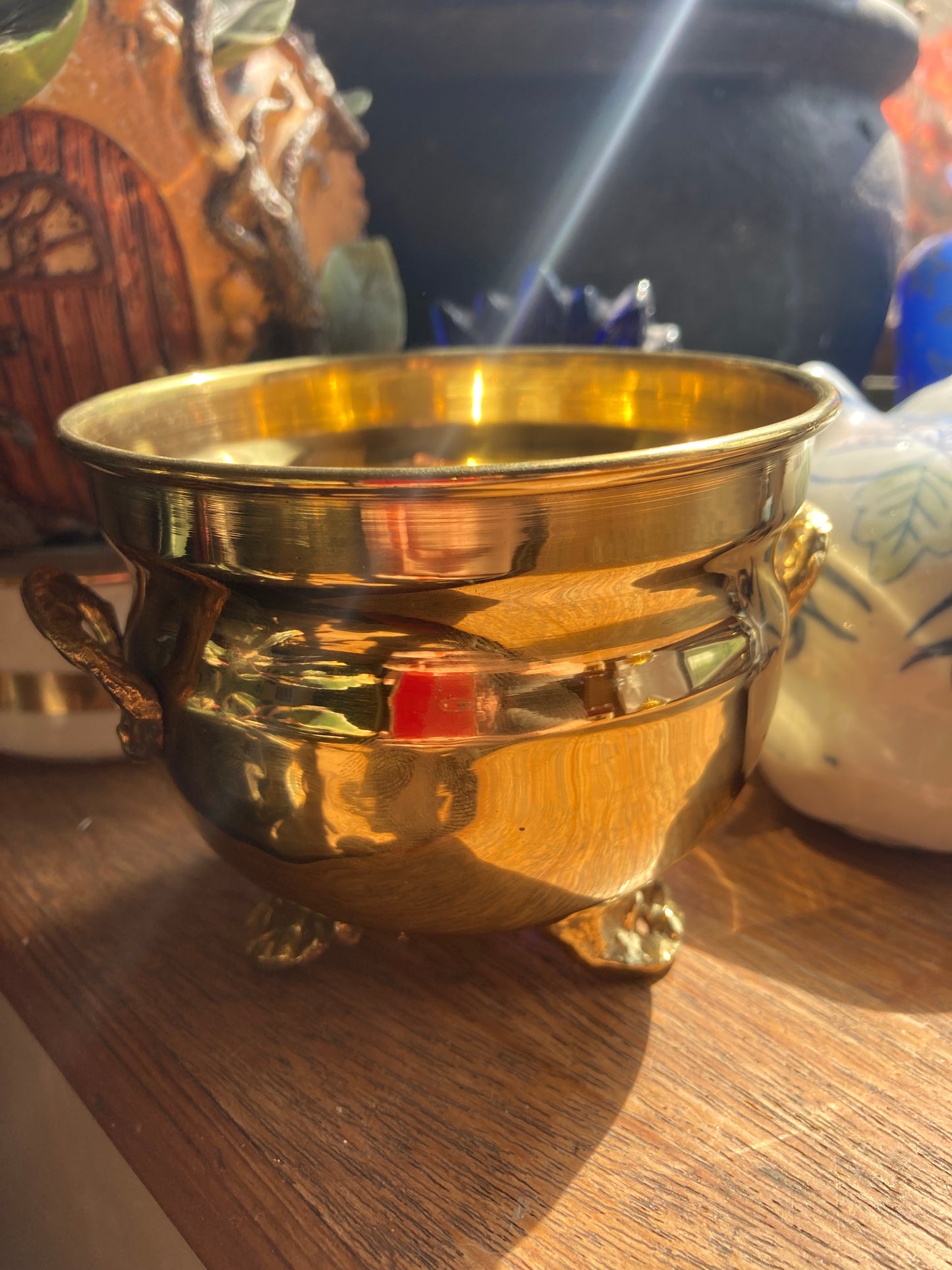 Small 90s Brass Cauldron
